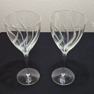 Elegant Crystal Galway Fire Pattern 8 1/4" Wine Glass Set